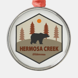 Ornement En Métal Hermosa Creek Wilderness Colorado Ours