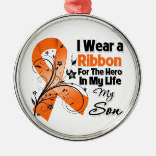 Ornement En Métal Héros de fils dans ma leucémie de la vie
