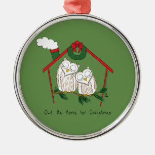 Ornement En Métal Hibou Noël mignon Enfants