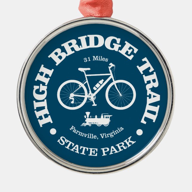 Ornement En Métal High Bridge Trail (cyclisme) (Devant)