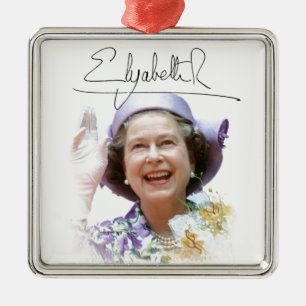 Ornement En Métal HM Queen Elizabeth II
