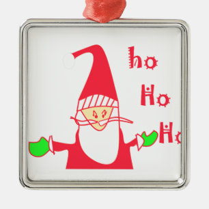 Ornement En Métal Ho Ho Ho Merry Christmas From Santa.png