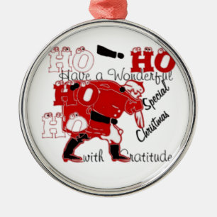 Ornement En Métal HO HO J'ai un merveilleux Noël avec gratitude