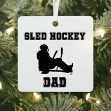 Hockey sur traîneau papa Noël