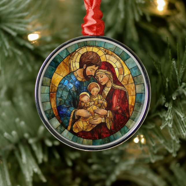 Ornement En Métal Holy Family Nativity Christmas Ornament (Arbre)