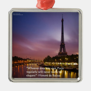 Ornement En Métal Hon de Balzac Sur Paris France