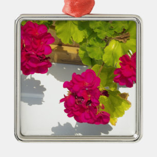 Ornement En Métal HOt fleurs florales roses Géranium rose