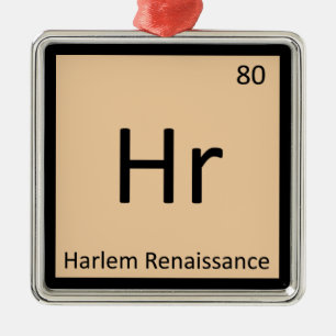 Ornement En Métal Hr - Symbole de tableau périodique de l'art de la