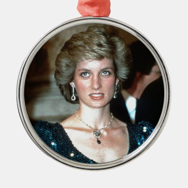 Ornement En Métal HRH Princess Diana Vienne 1986 (Devant)