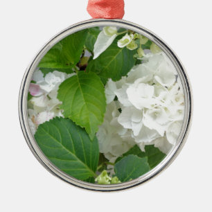 Ornement En Métal Hydrangea Flower Green White Nature Jardin Plantes