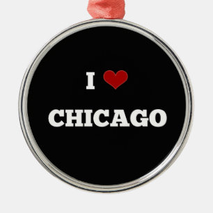 Ornement En Métal I Love Chicago