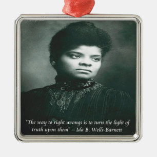 Ornement En Métal Ida B Wells & Truth Citation