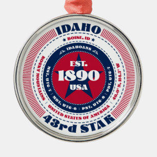 Ornement En Métal Idaho 43e cérémonie de Noël d'État