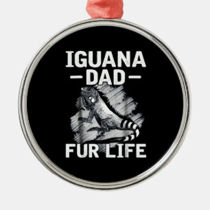Ornement En Métal Iguana papa fourrure vie