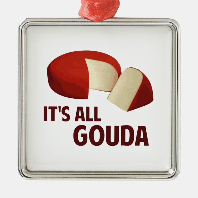 Ornement En Métal Il est tout bon avec le gouda (Devant)