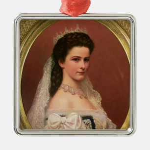 Ornement En Métal Impératrice Elizabeth de la Bavière dans le