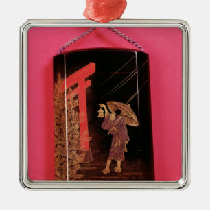 Ornement En Métal Inro de quatre cas dépeignant une protection