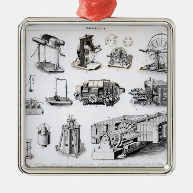 Ornement En Métal Instruments à la découverte et à l'utilisation de (Devant)