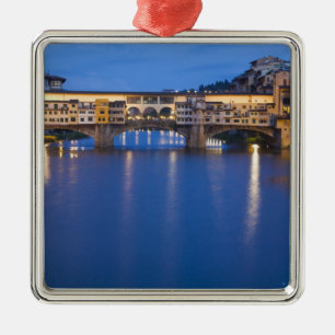 Ornement En Métal Italie, Florence, Reflets nocturnes dans l'