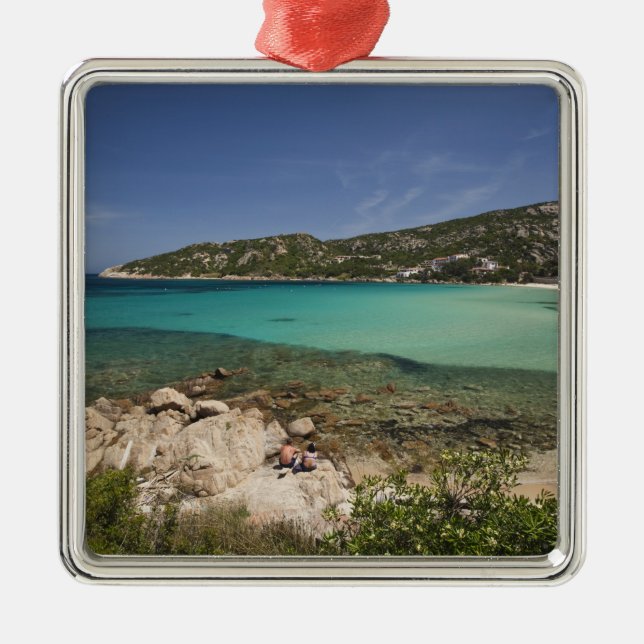 Ornement En Métal Italie, Sardaigne, Baja Sardaigne. La plage du res (Devant)