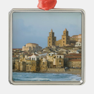 Ornement En Métal Italie, Sicile, Cefalu, Vue avec Duomo de 2