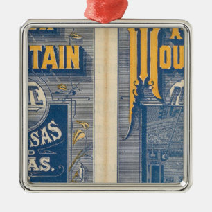 Ornement En Métal Itinéraire de montagne de fer