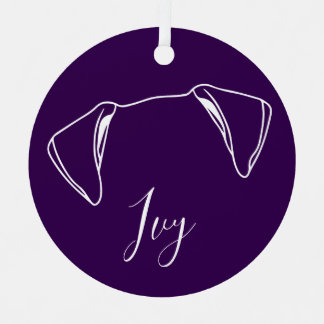 Ornement En Métal Ivy Ornament (Paw Prints)