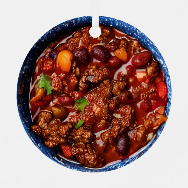 Ornement En Métal J'aime Chillin avec toi | Funny Chili Christmas (Recto)