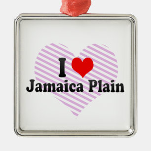 Ornement En Métal J'aime la plaine de la Jamaïque, Etats-Unis