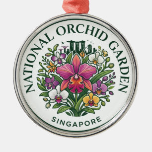 Ornement En Métal Jardin national d'orchidées Singapour Singapour
