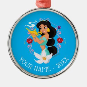 Ornement En Métal Jasmin Avec Lampe Magique