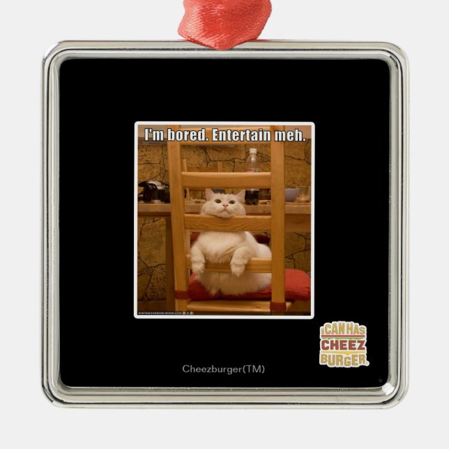 Ornement En Métal Je m'ennuie. (Devant)