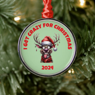 Ornement En Métal Je Suis Fou Pour Les Rennes De Noël