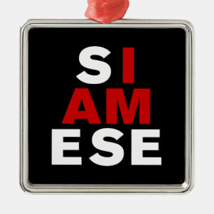 ORNEMENT EN MÉTAL JE SUIS SIAMESE
