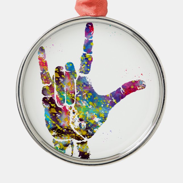 Ornement En Métal Je T'Aime (Devant)