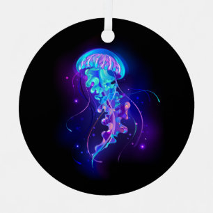 Ornement En Métal Jellyfish éclatante couleur