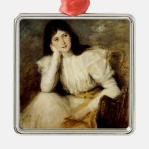 Ornement En Métal Jeune Fille Reveuse, Portrait de Berthi Capel