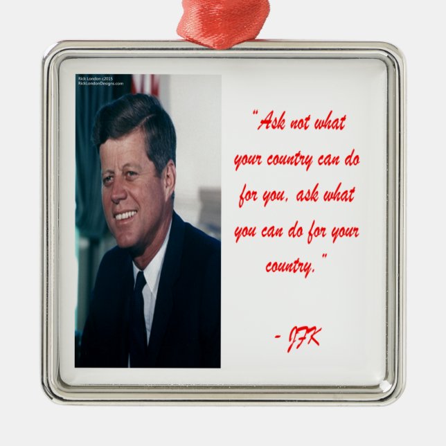 Ornement En Métal JFK et Ne pas demander de devis (Devant)