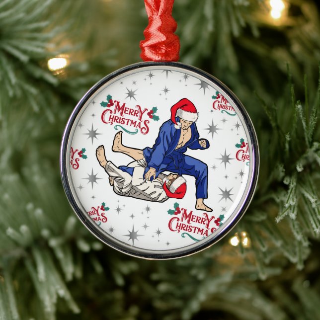 Ornement En Métal Jiu Jitsu Christmas Ornament Keepsake (Arbre)