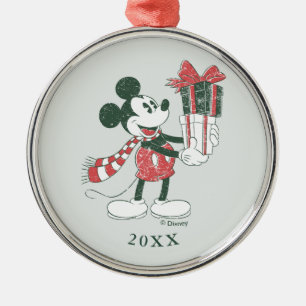 Ornement En Métal Joie de Noël Joyeux Noël Mickey
