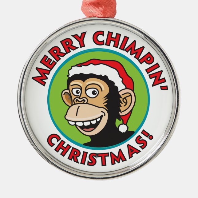 Ornement En Métal Jolly Père Noël (Devant)