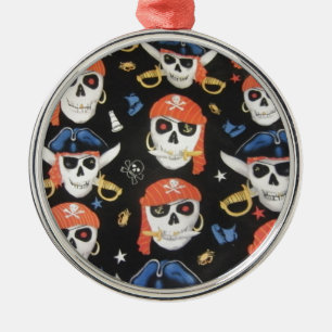 Ornement En Métal Jolly roger Pirate Skuls