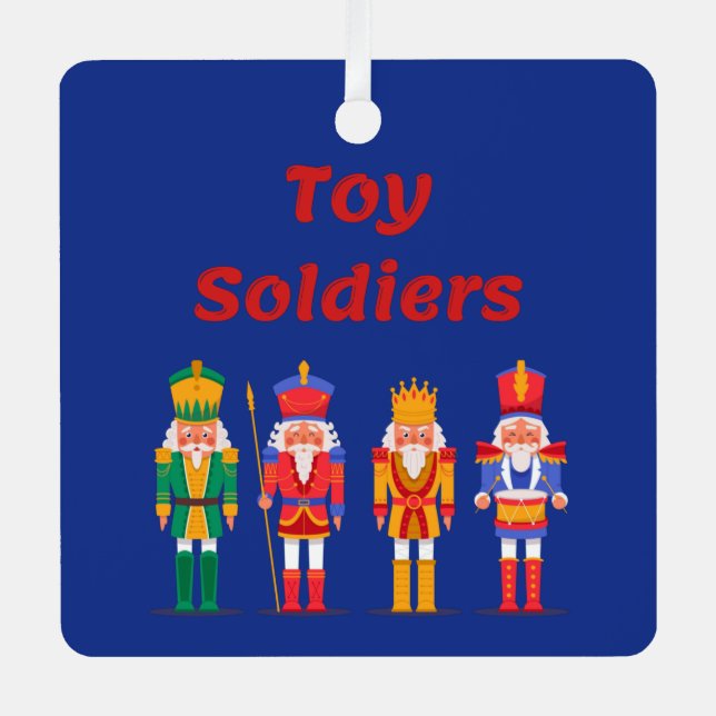 Ornement En Métal Jouet Soldat Nutcrackers Métal Ornament (Recto)