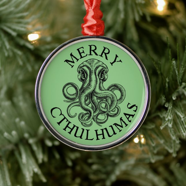 Ornement En Métal Joyeux Cthulhumas Cthulhu Lovecraft (Arbre)