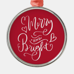 Ornement En Métal Joyeux Et Lumineux Noël