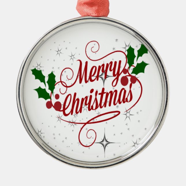 Ornement En Métal Joyeux Noël (Devant)