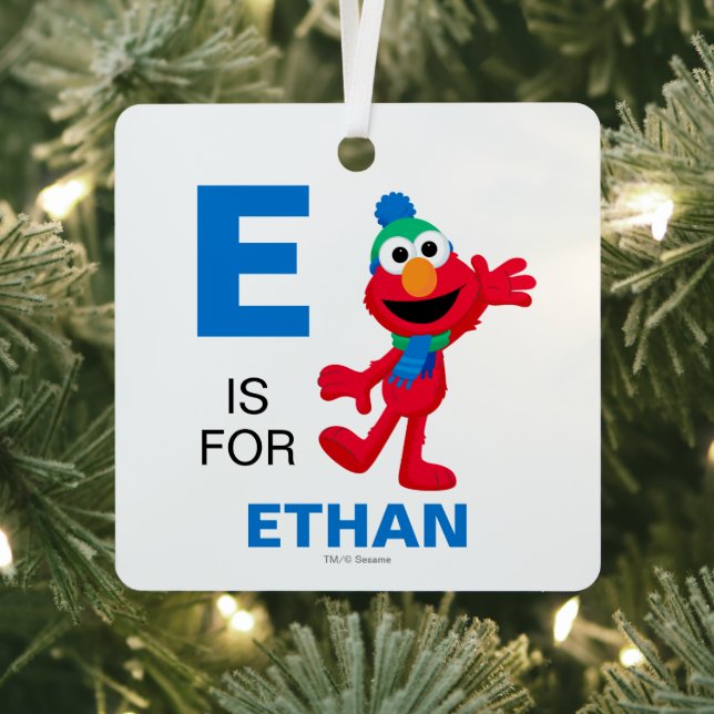 Ornement En Métal Joyeux Noël d'Elmo (Insitu)