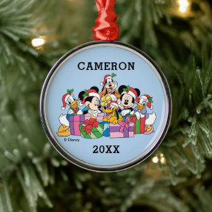 Ornement En Métal Joyeux Noël Groupe de bonne humeur des Fêtes