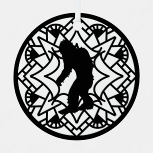 Ornement En Métal Joyeux Squatch-mas Bigfoot Noël