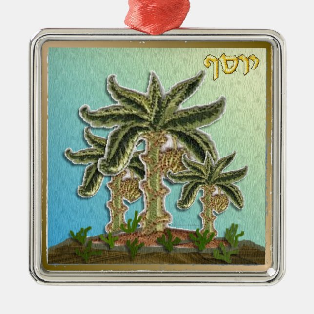 Ornement En Métal Judaica 12 Tribes d'Israël (Devant)
